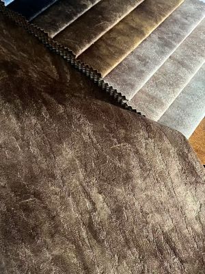 100% Polyester Velvet Sofa Fabric Printed Embossed Velvet Fabric Sofa Fabric Factory