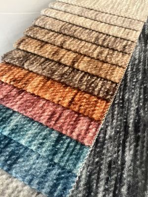 Breathable Embossed Knit Fabric Abrasion Resistant With Easy Maintenance