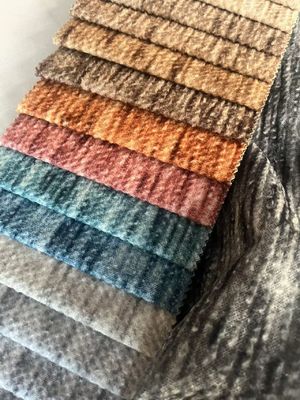 Breathable Embossed Knit Fabric Abrasion Resistant With Easy Maintenance