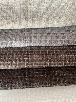 Europe Style Chenille Sofa Fabric Water Resistant With Plain Style