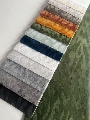 Luxury Velvet Sofa Fabric Plush Velvet Fabric Waterproof For Furniture
