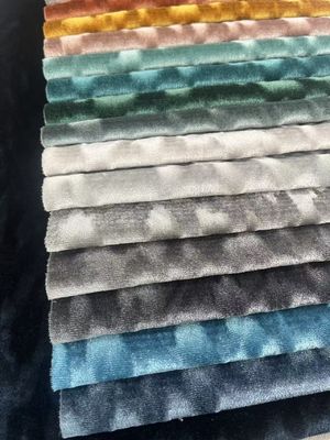 100% Polyester Plush Velvet Fabric High Durability Home Textile Fabric For Furniture