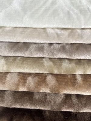 100% Polyester Plush Velvet Fabric High Durability Home Textile Fabric For Furniture