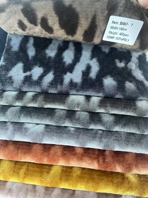 100% Polyester Plush Velvet Fabric High Durability Home Textile Fabric For Furniture