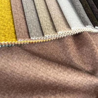 Soft Home Polyester Knitted Fabric Custom Embossed Fabric For Sofa
