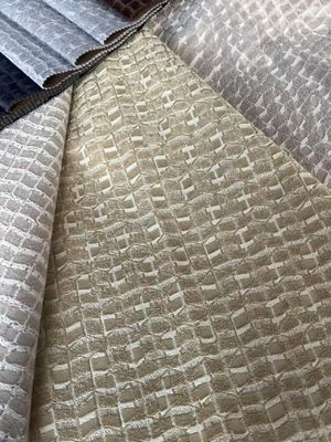 Glue Embossed Knitted Velvet Fabric Polyester Woven Fabrics Multi Colors Sofa Fabric Factory