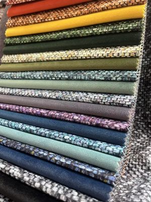 Chenille Embossed Jacquard Velvet Fabric 100% Polyester Sofa Fabric For Furniture