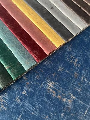 Luxury Foil Print Fabric Bronzed Pattern Shrink Resistant For Home