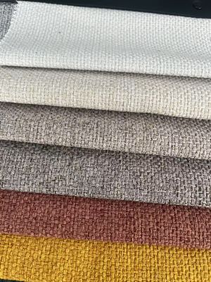 Soft Faux Linen Fabric Water Resistant Wildely Use With Plain Style