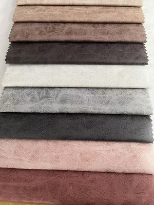 Anti Fouling Knitting Leather Like Fabric Soft Faux Leather Fabric
