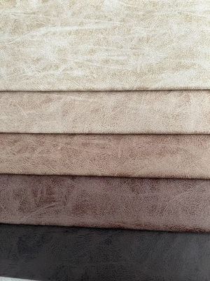 Anti Fouling Knitting Leather Like Fabric Soft Faux Leather Fabric