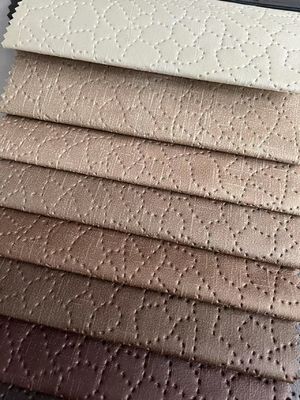 Knitted Abrasion Resistant Leather Look Fabric Faux Leather Upholstery Fabric