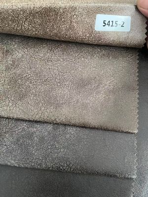 Faux Leather Sofa Fabric Embossed Wrinkle Resistant For Upholstery