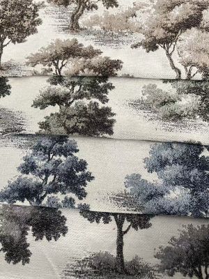 Tear Resistant Stripe Style Jacquard Upholstery Fabric Chenille Curtain Fabric