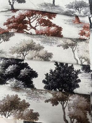 Tear Resistant Stripe Style Jacquard Upholstery Fabric Chenille Curtain Fabric