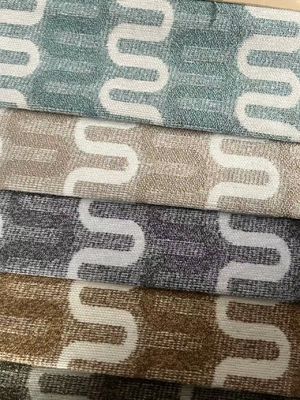 Heavy Weight Chenille Upholstery Fabric Breathable For Curtain
