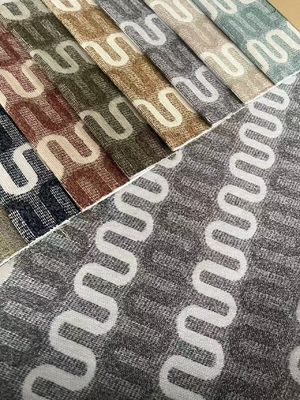 Heavy Weight Chenille Upholstery Fabric Breathable For Curtain