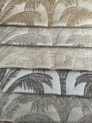 Polyester Chenille Luxury Curtain Fabric Breathable With Woven Technics