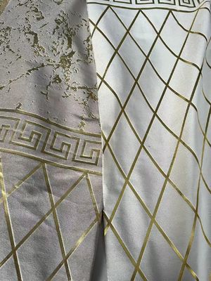 160-300gsm Foil Velvet Fabric Customized For Cushion Curtain