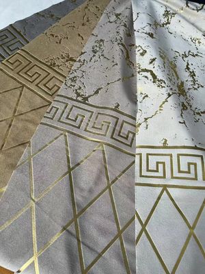 160-300gsm Foil Velvet Fabric Customized For Cushion Curtain