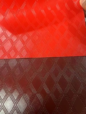 Decorative Pvc Coated Tensile Fabric 140cm Width With Embossed Pattern