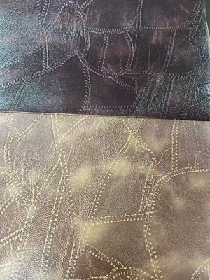 Embossed Pvc Coated Polyester Fabric Waterproof Faux Recyclable