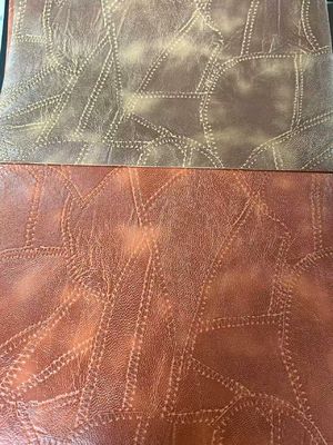 Embossed Pvc Coated Polyester Fabric Waterproof Faux Recyclable