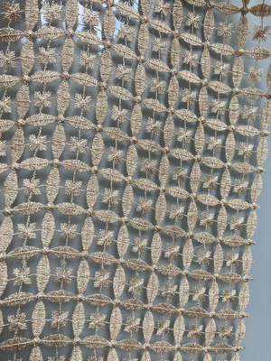 100% Polyester Lace Curtain Fabric 2.8M Jacquard Luxury Curtain Fabric