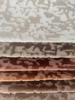 100% Polyester Jacquard Velvet Sofa Fabric 460gsm 142CM Width