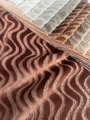 100%PL Jacquard Velvet Sofa Fabric 460gsm 142CM Width