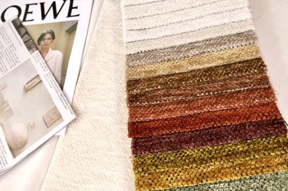 Chenille Sofa Fabric with 142cm Width, Pilling Resistance, and Excellent Cleanability for Upholstery and Home Textiles