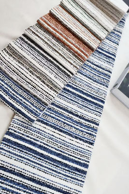 High Quality New Plain 100% Polyester Jacquard Stripe Blended Woven Chenille Sofa & Curtain Fabric Home Textile