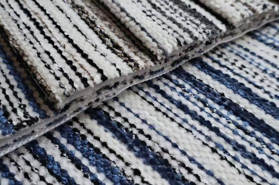 High Quality New Plain 100% Polyester Jacquard Stripe Blended Woven Chenille Sofa & Curtain Fabric Home Textile