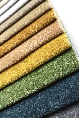 Custom-made 100% Polyester Velvet Sofa Fabric with 142cm Width and 430 GSM for Upholstery