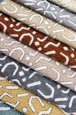 100% Polyester Two-tone Jacquard Blended Woven Chenille For Sofa 