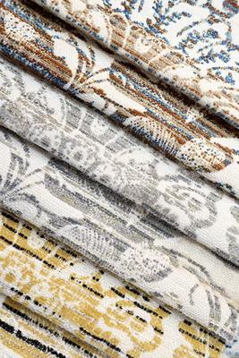 Palace Style Gradient Jacquard Fabric With Gold Thread For Sofa Cover