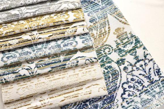 High Quality Palace Style Jacquard Blended Woven Chenille & Boucle & Gold for Sofa & Curtain Fabric Home Textile