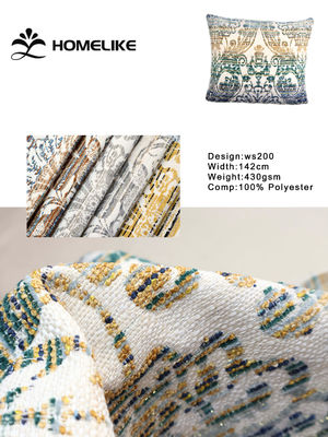 Palace Style Gradient Jacquard Fabric With Gold Thread For Sofa Cover