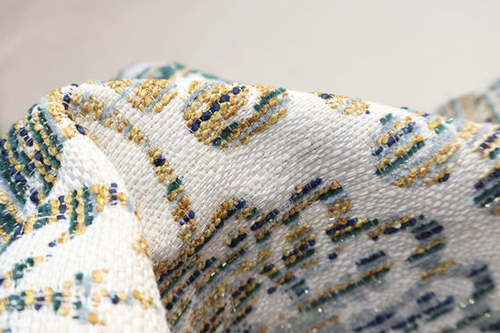 High Quality Palace Style Jacquard Blended Woven Chenille & Boucle & Gold for Sofa & Curtain Fabric Home Textile