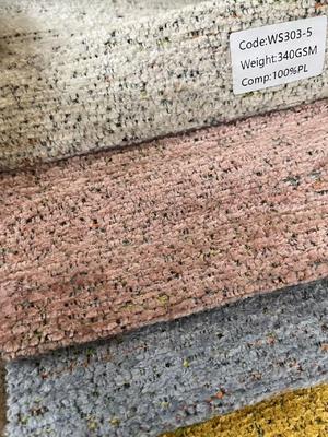 340GSM 100% Polyester Woven Chenille Sofa Fabric with 142CM Width for Luxury Upholstery