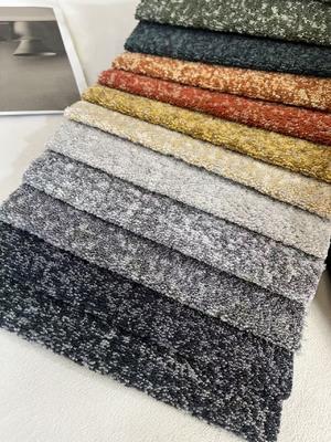 100%Polyester Jacquard Sofa Fabric Small Teddy Mixed Color Soft Home Textile Fabric for Sofa