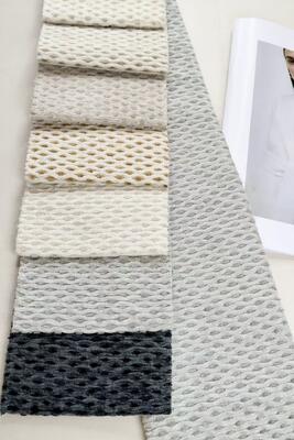 Two-Tone  Clear texture Honeycomb-shaped Cellular Chenille Upholstery Fabric