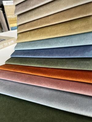 Soft Durable Plain Velvet Sofa Fabric Suitable for Upholstery Covering Sofas Chairs and Decorative Furniture