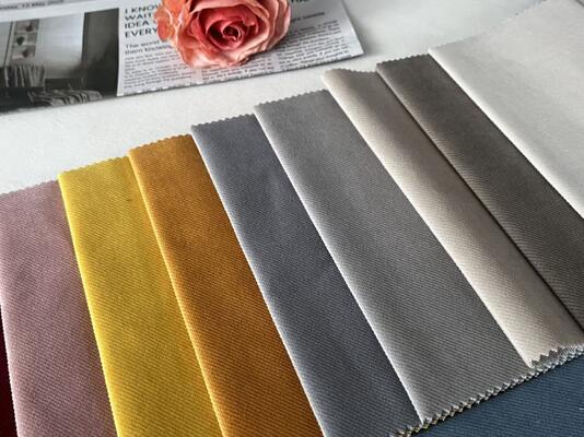 100%Polyester knitted home textile fabric for sofa dyed plain velvet fabric for home decoration