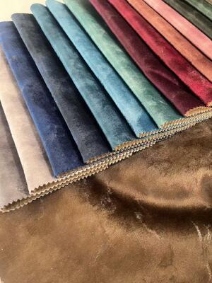 100%polyester knitted velvet sofa fabric with golden bronzing hometextile fabric for home decoration