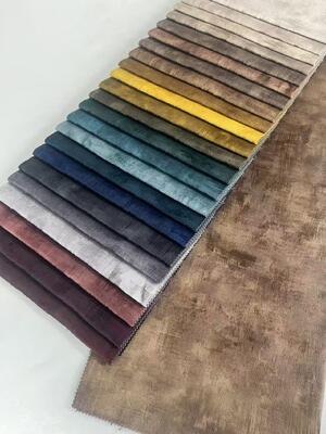 Polyester Jacquard Customized Flower Print Fabric Velvet Sofa Fabric