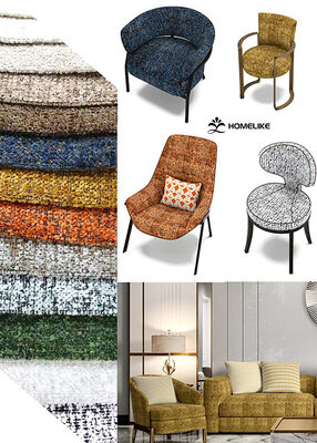 Two-tone Blended Woven Chenille With Eco-friendly Coating For Home Textile