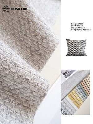 100% Polyester Chenille Classic Plaid Texture Fabric for Sofa