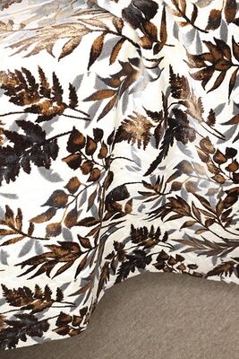 Luxury Vintage Leaves Pattern Jacquard Velvet Fabric For Sofa