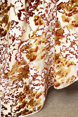 Abstract Forest Motif Pattern Knitting Jacquard Velvet Fabric For home textile